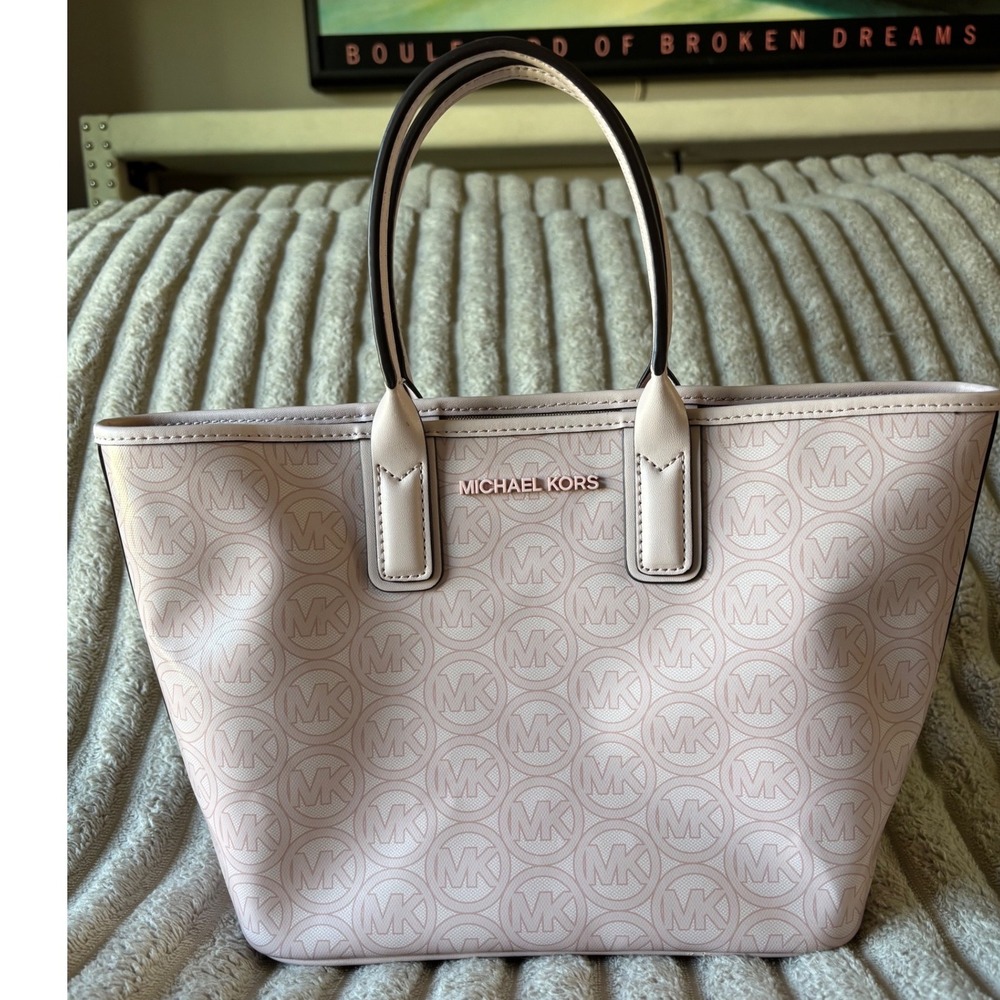 Michael Kors Jodie Small Logo Jacquard Tote